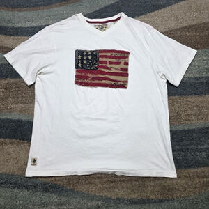 Vintage Winchester American Flag Graphic T-Shirt Men’s 2XL White USA Patch Tee
